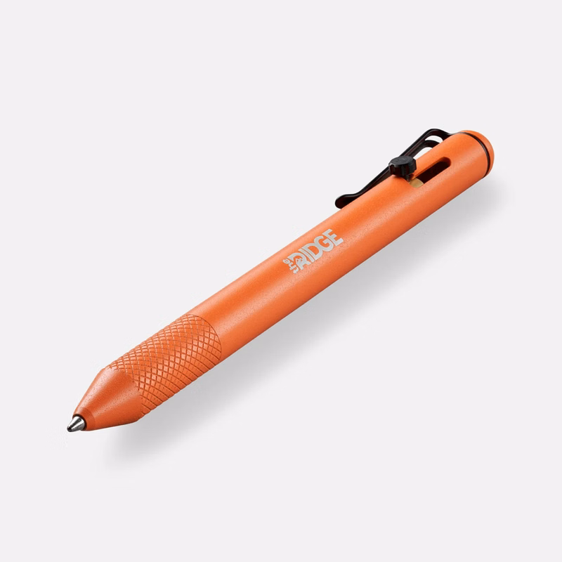 RIDGE® Bolt Action Pen with Knurled Textured Grip