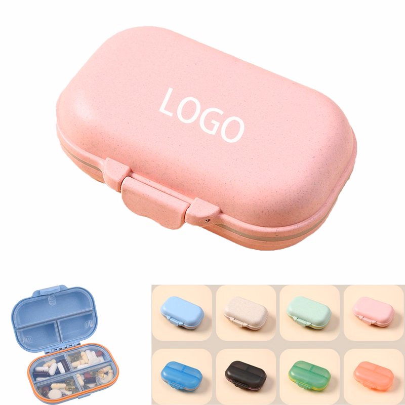 7-Section Portable Pill Organizer