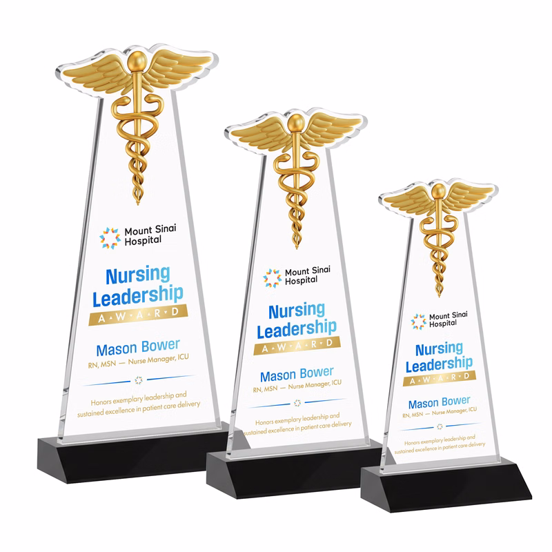 Caduceus VividPrint™ Award - Black