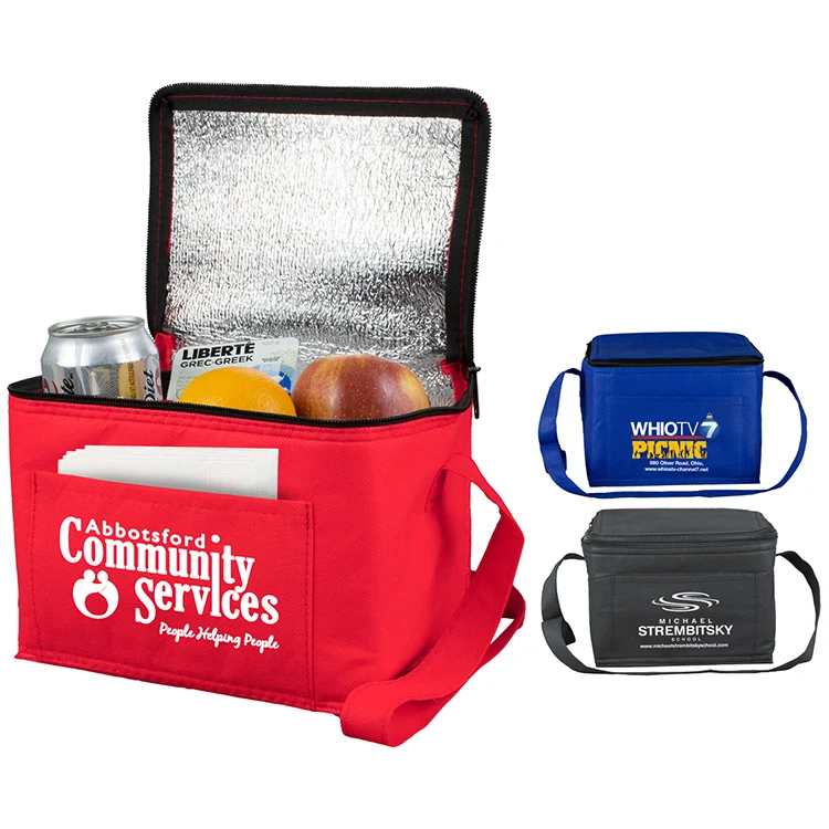 8" W x 6" D x 6" H - "Cool-It" Non-Woven Insulated Cooler Bag 1