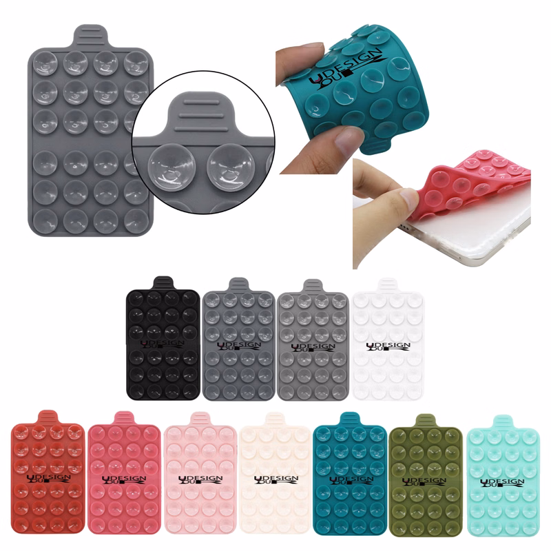 MOQ200 Silicone Double-Sided Mobile Phone Suction Cup Holder