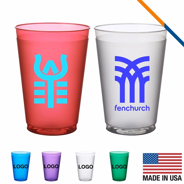 Custom 12 oz Stackable Plastic Stadium Cup — Team Events & Portable Drinkware