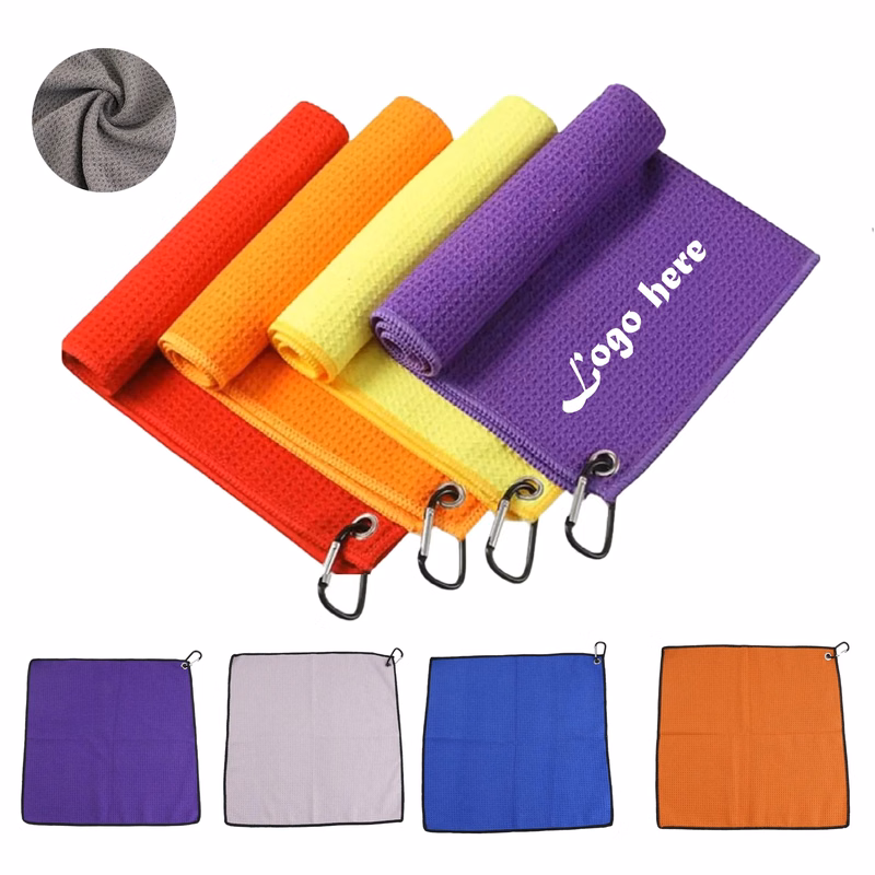 MOQ 100PCS Microfiber Golf Towel