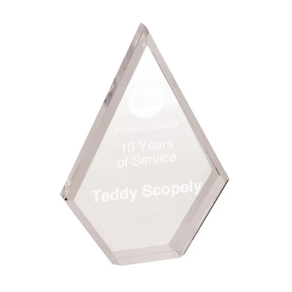 Freestanding Diamond Acrylic Award 1