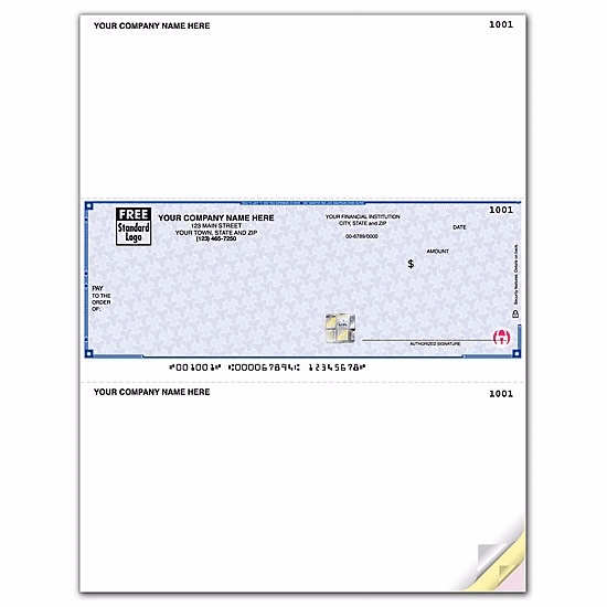 High security laser OCR multipurpose check