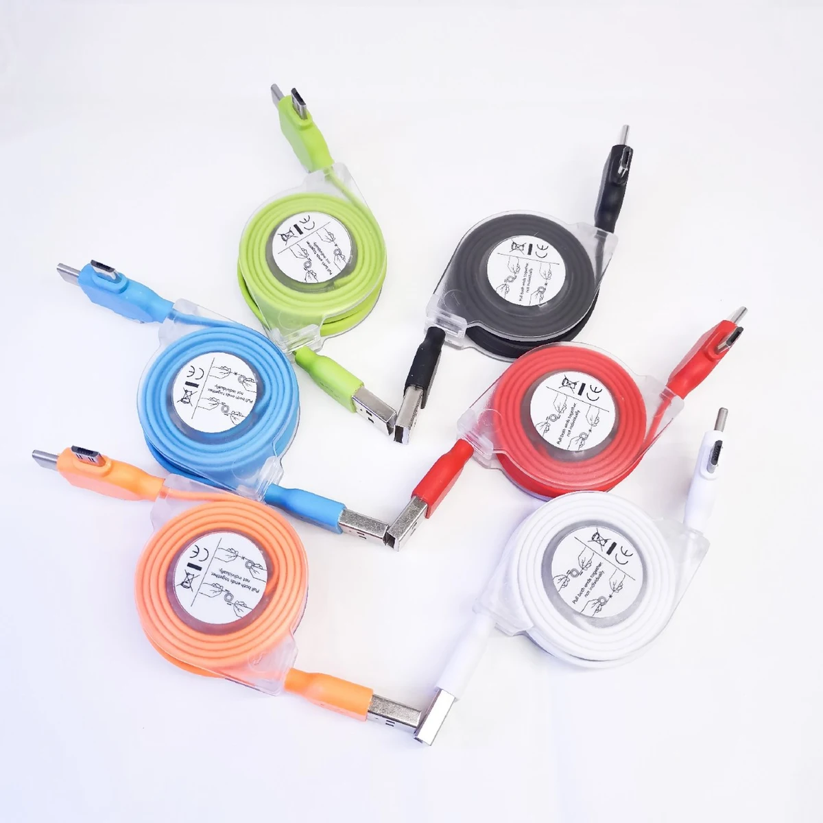 3 in 1 Data Connection Charging Retractable Cable 1