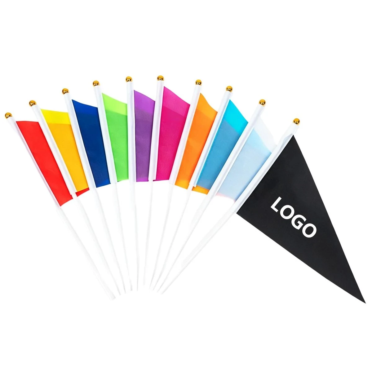 Hand-Held Triangular Flag 1
