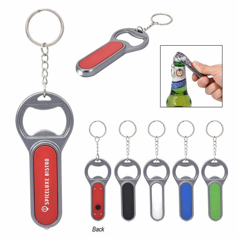 Fiesta Key Chain with Bottle Opener & LED Light