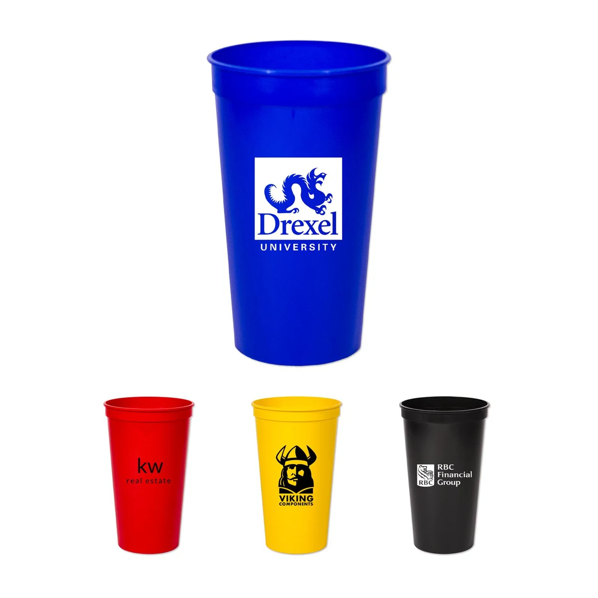 32 Oz Smooth Colored Stadium Cup 1
