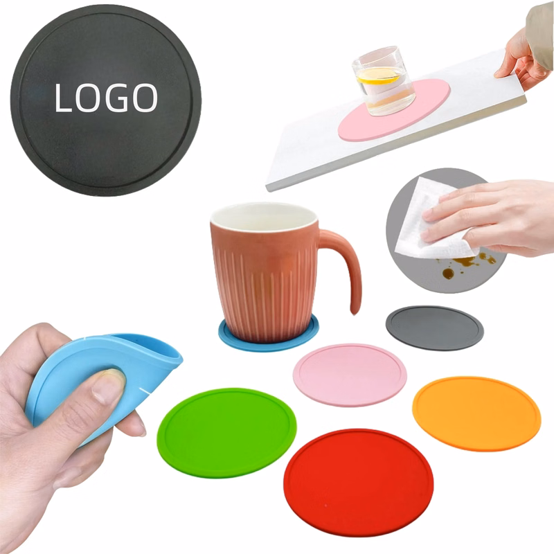 Round Food-Grade Silicone Coaster