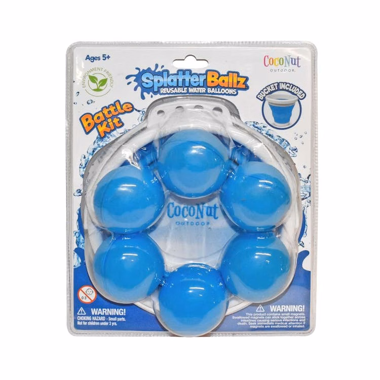 Reusable Water Balloons with Bucket Three Assorted Colors