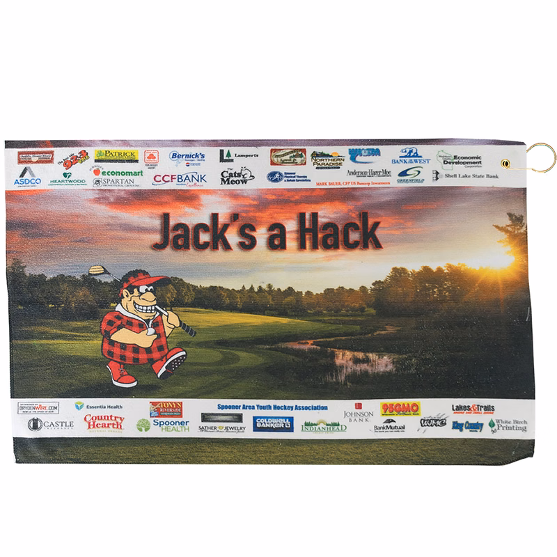 24" x 15" Full Bleed Microfiber Towel