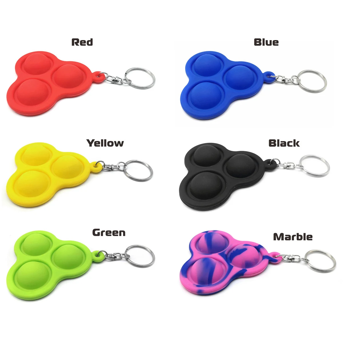 Triple Pop It Key Tag 1