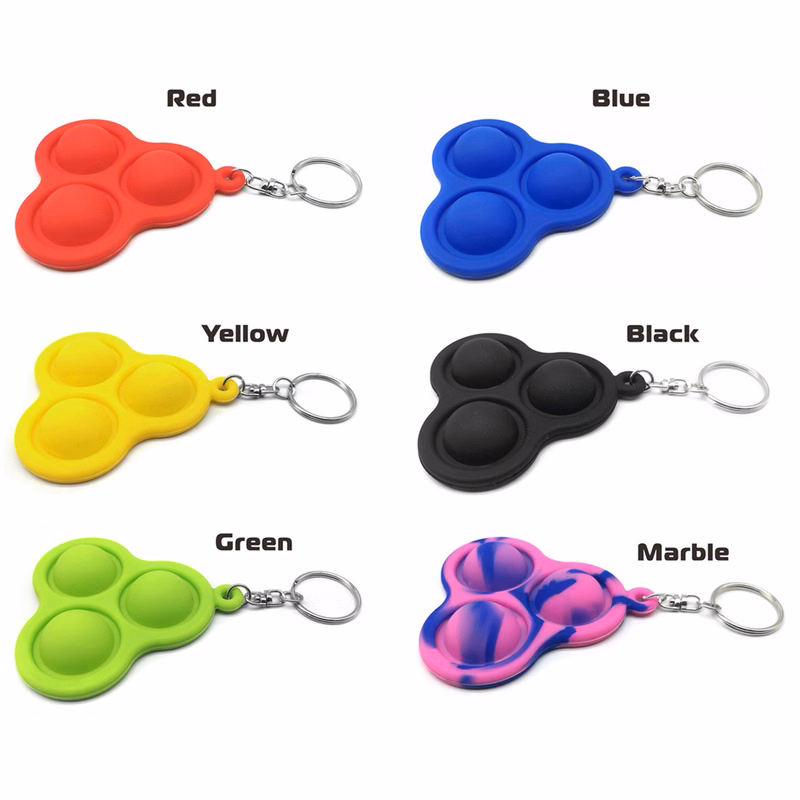 Triple Pop It Key Tag
