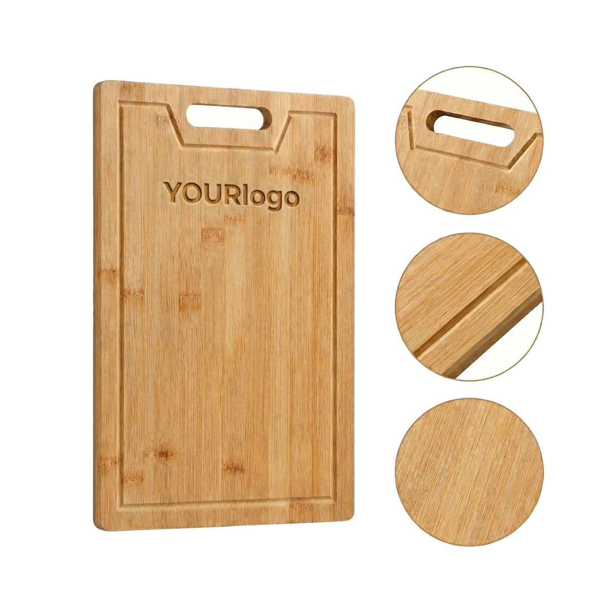Rectangular Bamboo Cutting Board With Juice Groove 1