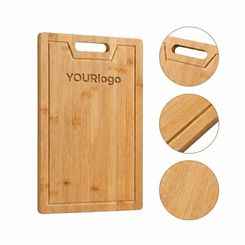 Rectangular Bamboo Cutting Board With Juice Groove