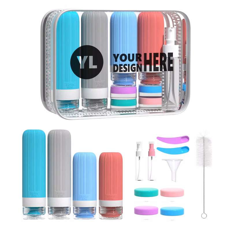 Portable Silicone Travel Bottle Set
