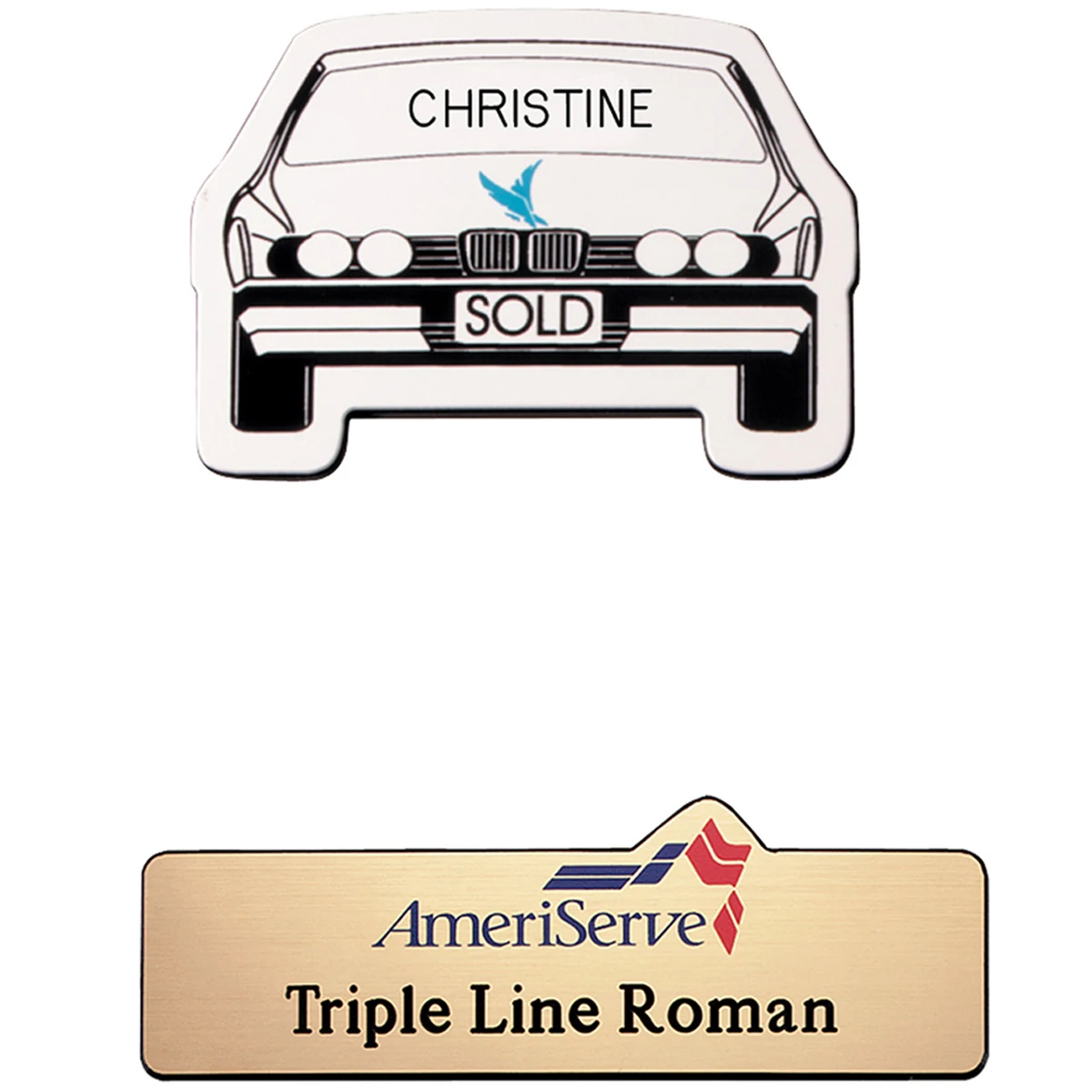 New Orleans Plastic Name Badge (Custom sized between 0 and 3 sq. in.) 1