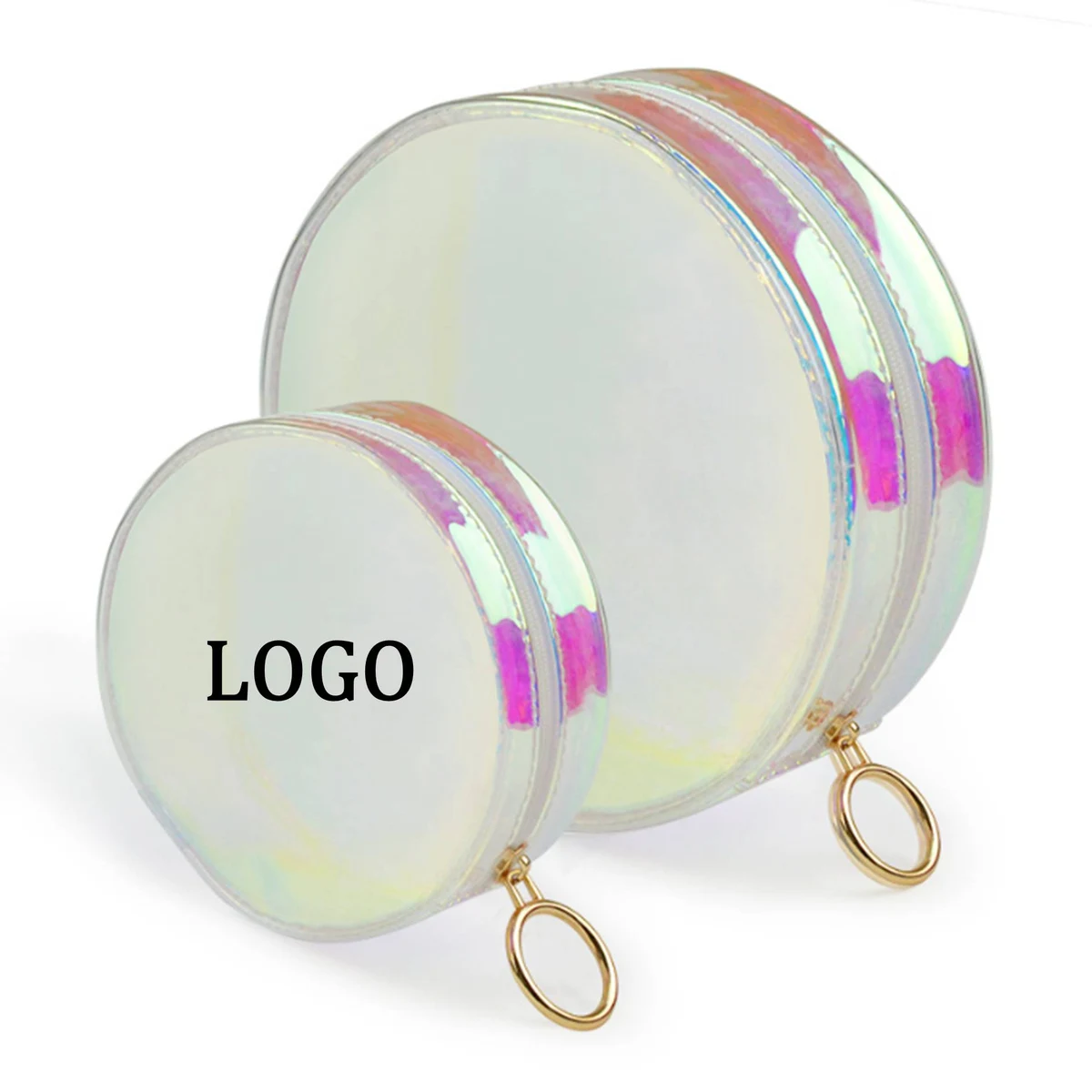 Holographic Clear Round Travel Bag 1