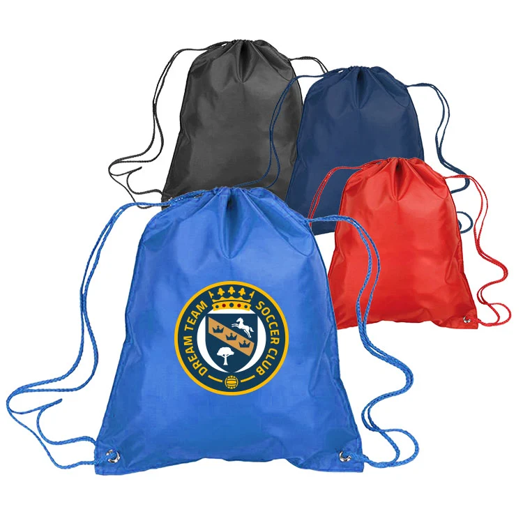 210D PU coating Drawstring Backpack 1