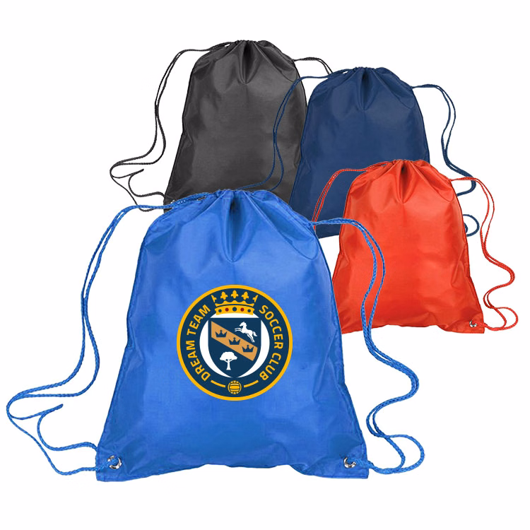 210D PU coating Drawstring Backpack