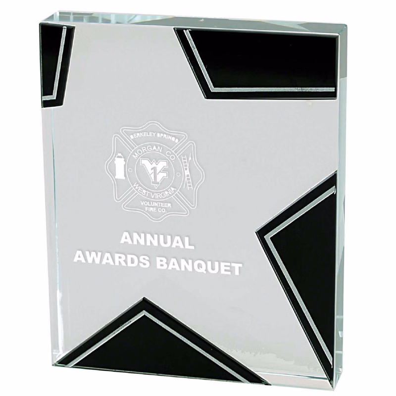 Glass Star Award - 4-1/2"x5-1/2"