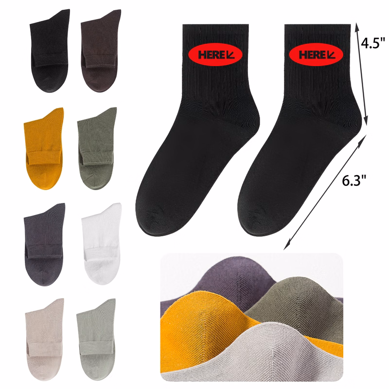 Stylish Solid Color Mid Tube Cotton Socks