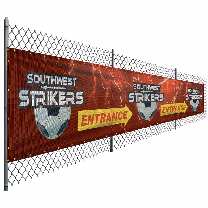 4' x 24' Premium Polyester Mesh Banner
