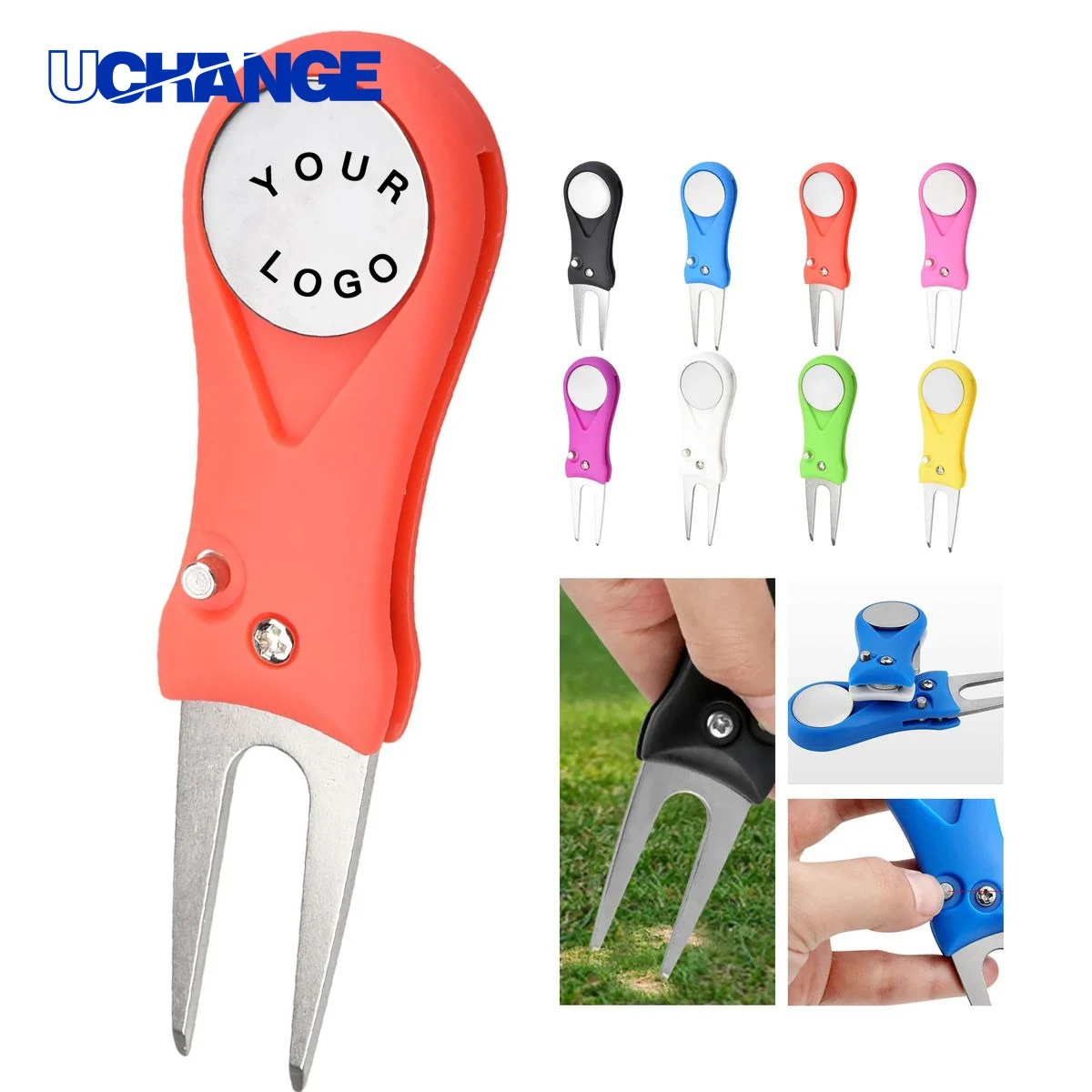 Compact Golf Divot Tool for Green Repair 1