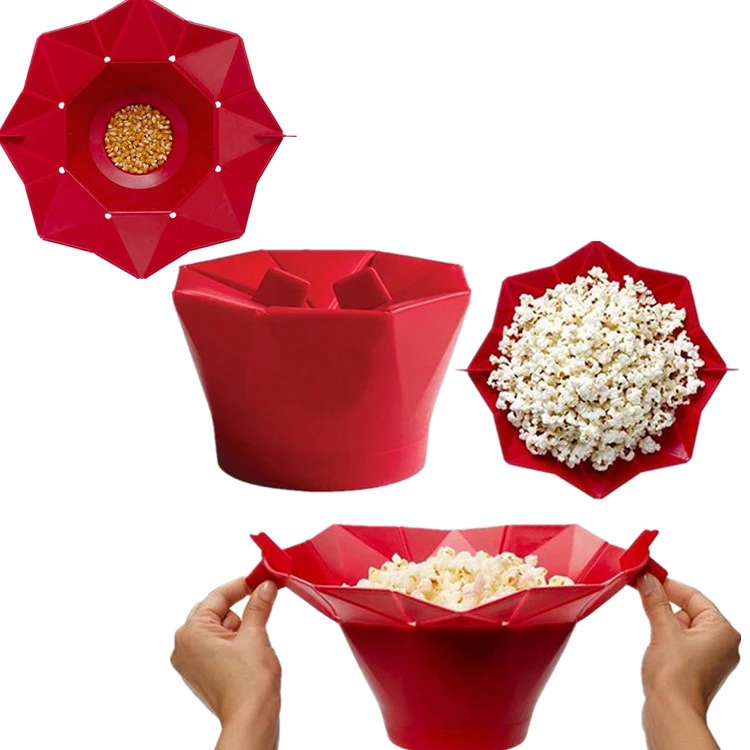 Microwave Silicone Popcorn Bucket 1