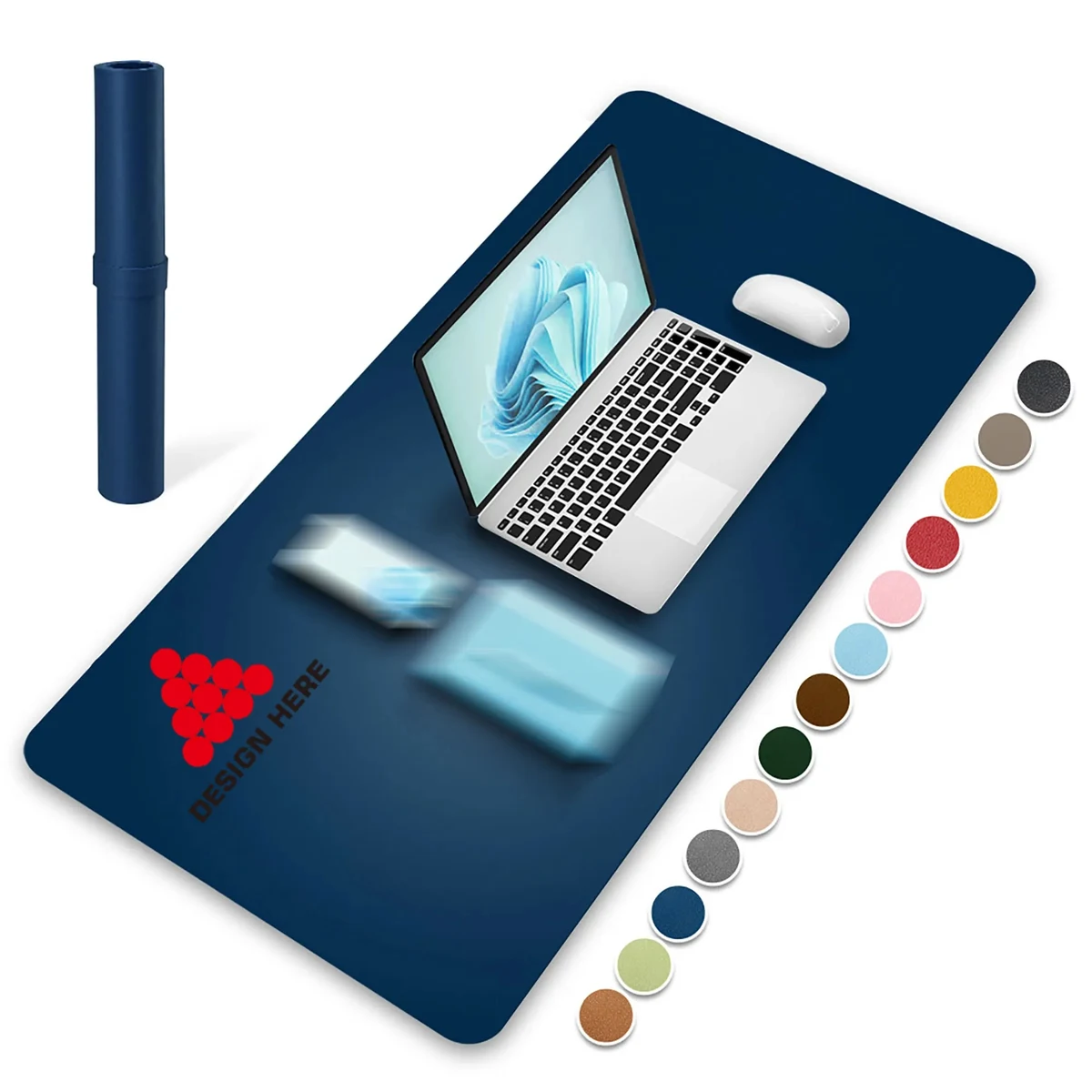 Moq 30 Pcs Leather Desk Protector Mouse Pad 1