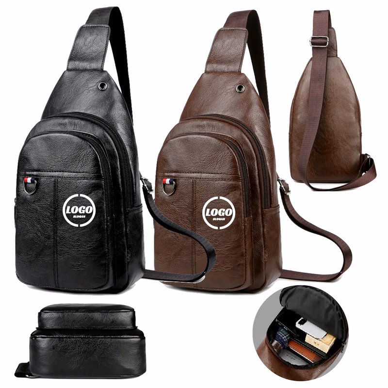 MOQ 30 Custom Fashionable PU Chest Bag