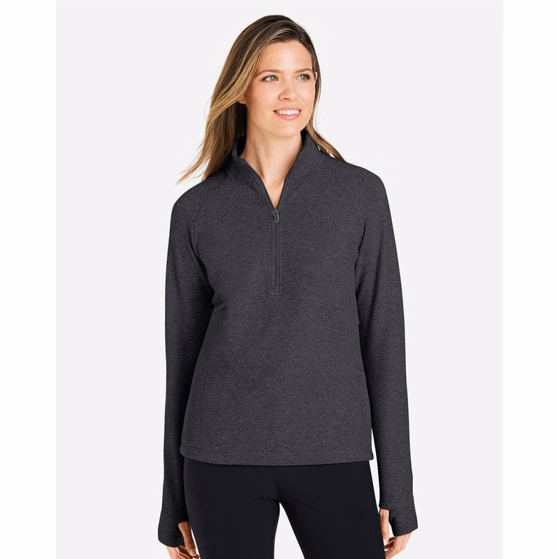Women's Spirit Textured Quarter-Zip Pullover - NE725W