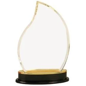 8 1/4" Silver Flame Impress Mirror Acrylic Award 1