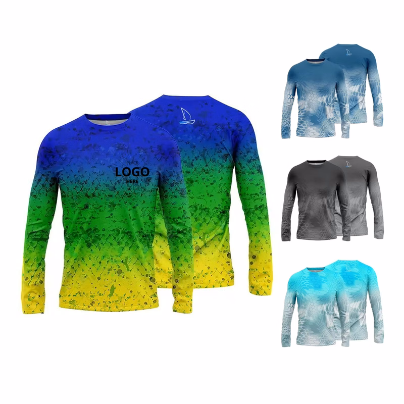 Full Color Sublimated Sunproof Long Sleeve Fishing T-Shirt