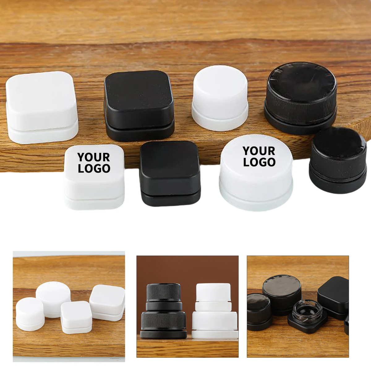 Round Glass Cosmetic Sample Jar With Screw Lid 1
