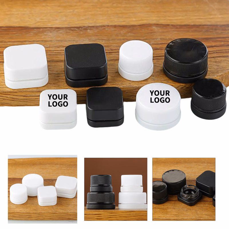 Round Glass Cosmetic Sample Jar With Screw Lid