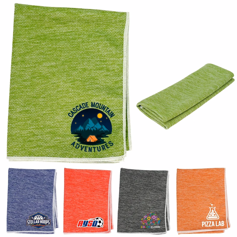 32" x 12" Heather Quick Dry Towel