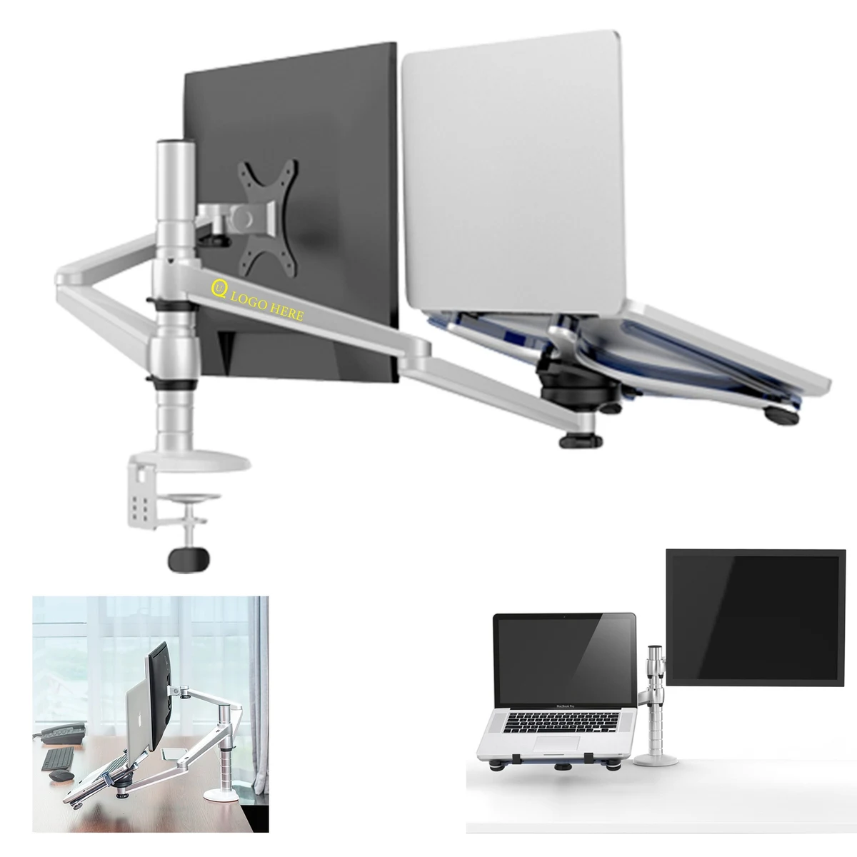 Laptop And Monitor Desk Mount Stand 1