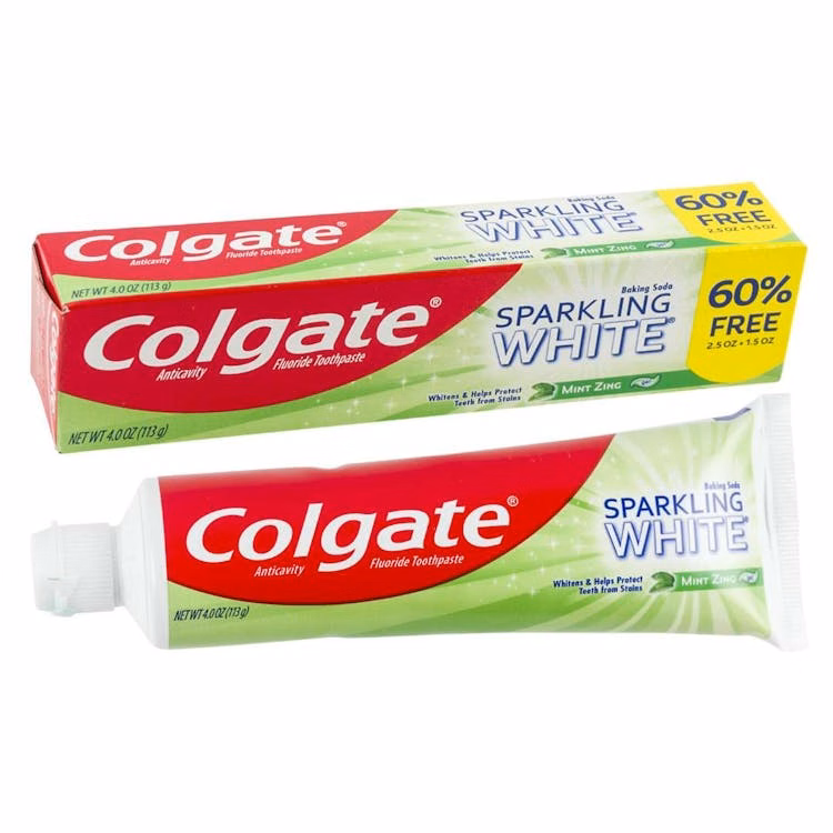 Colgate Sparkling White Toothpastes 4 oz