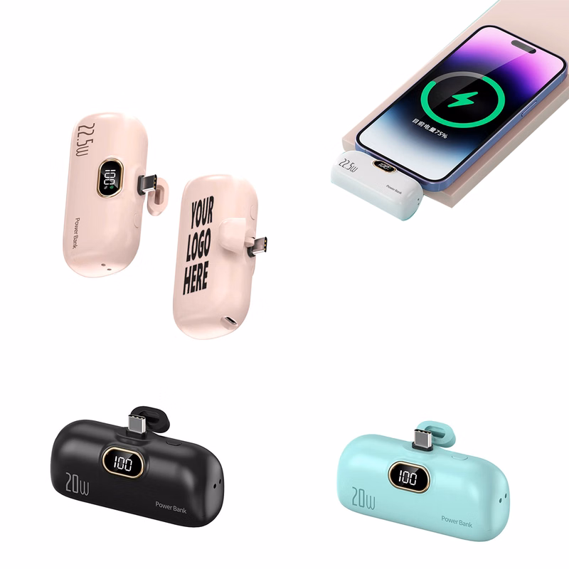 Mini Capsule Plastic 3000mA Charge Power Bank