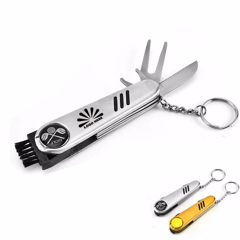 Golf Multifunctional Knife Keychain With Customizable Logo