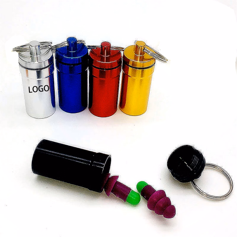 Aluminum Earplug Storage Bottle