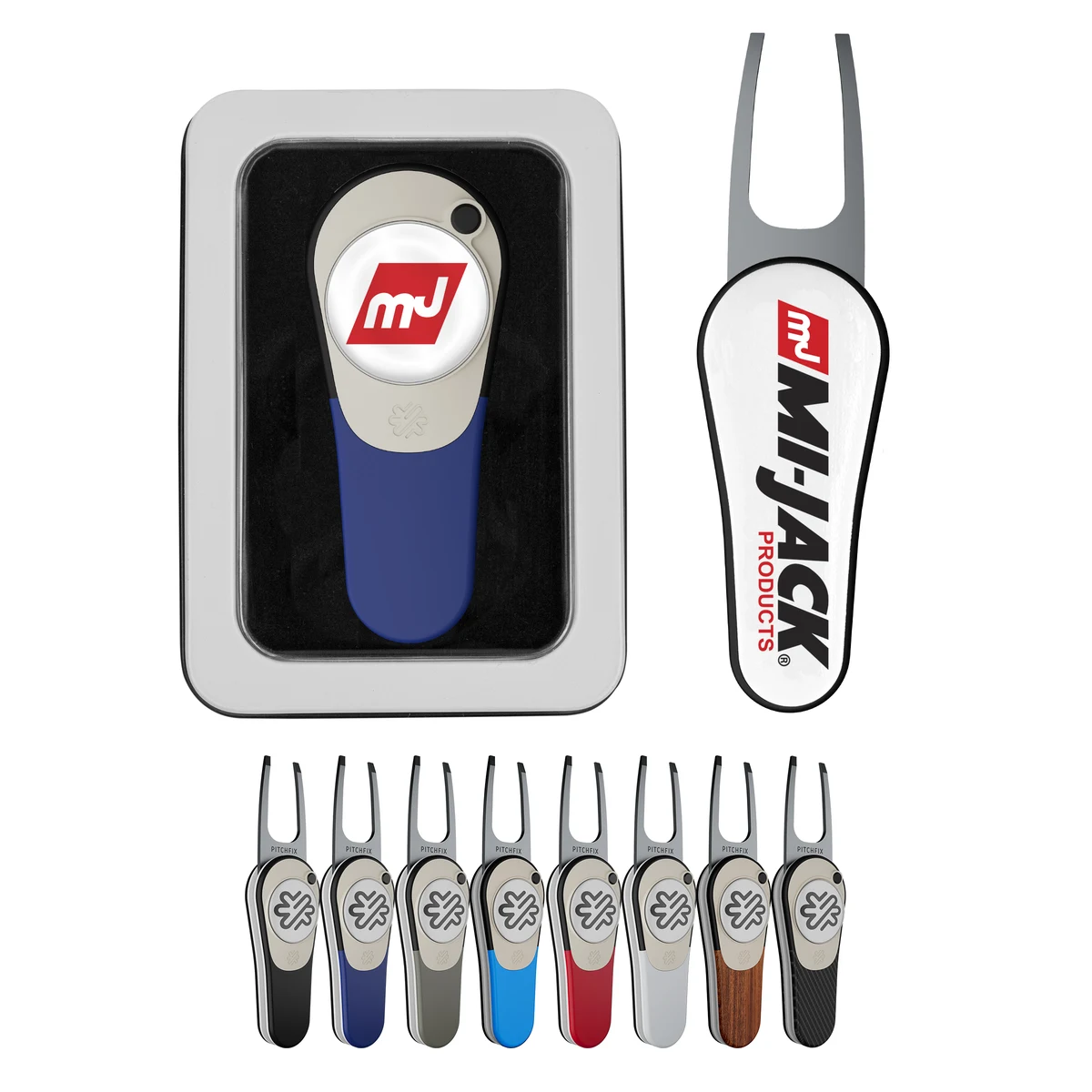 Pitchfix XL 2.5 Golf Divot Tool in Window Tin 1