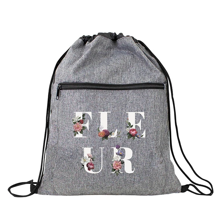 Heather Gray Drawstring Sportpacks 1