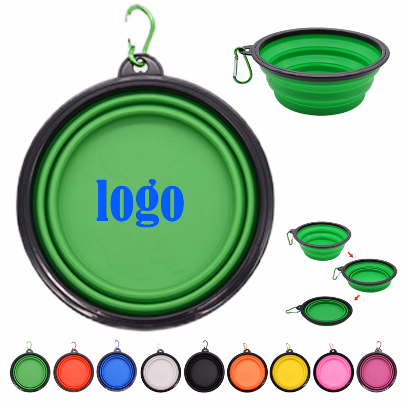 Portable Silicone Pet Bowl with Clip