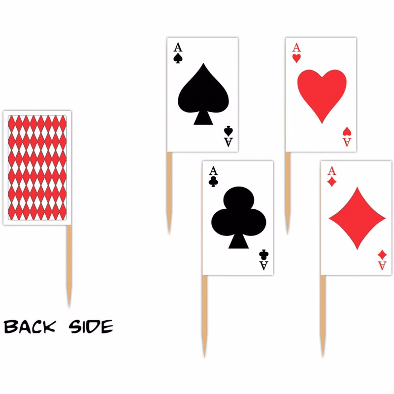 Playing Card Picks - 2.5" 50 Pk