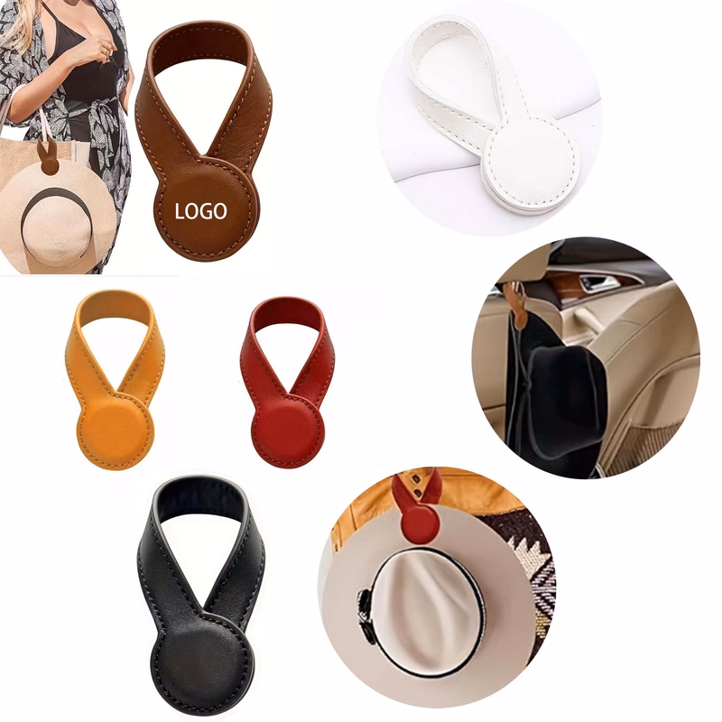 Lmitation Leather Magnetic Coat Clip