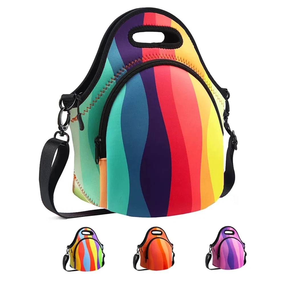 Neoprene Lunch Tote Bag with Shoulder Strap 1