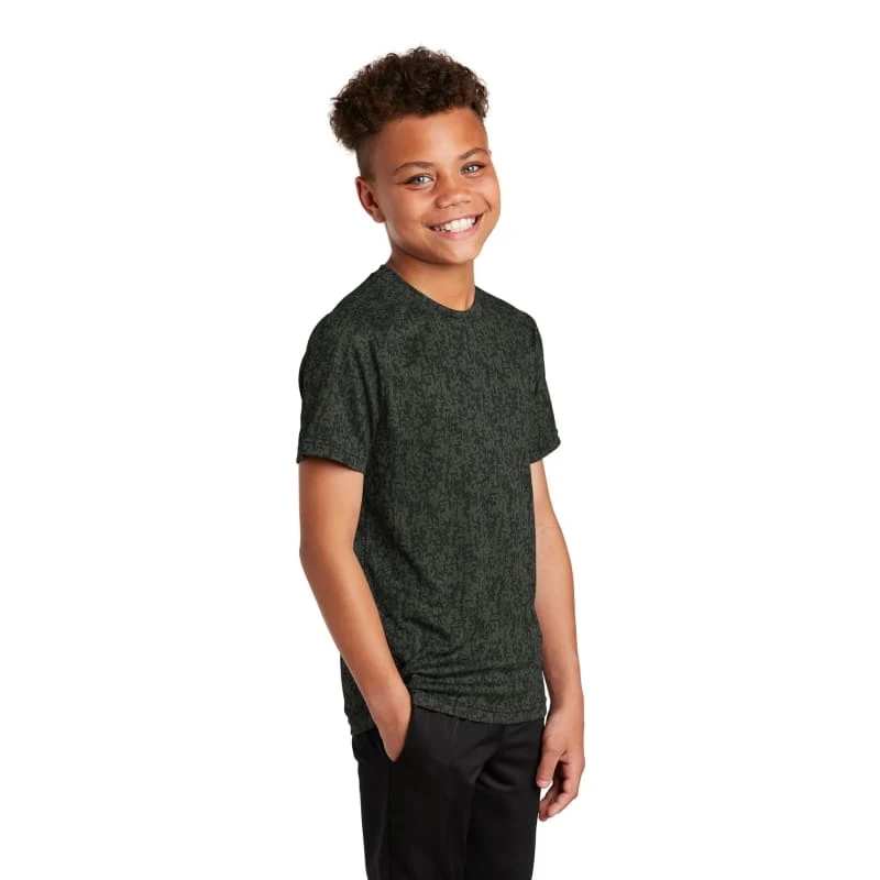Sport-Tek Youth Digi Camo Tee. 1
